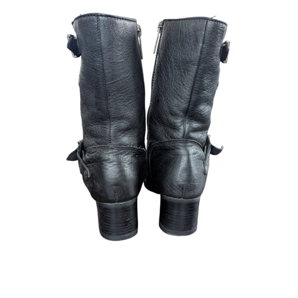 Harley-Davidson Black Leather Zip Up Women's Boots - Size 7.5 - Picture 4 of 15